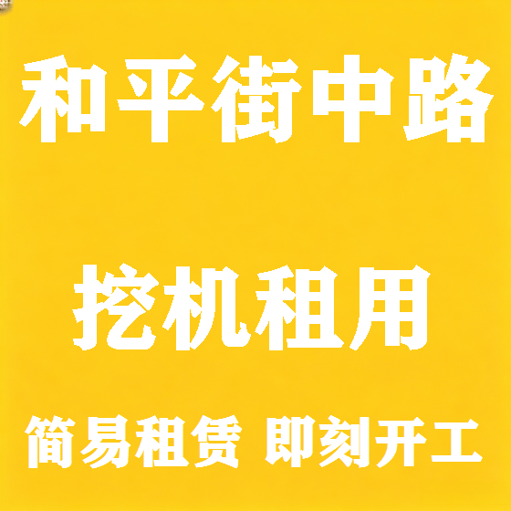 北京和平街中路挖机租赁图