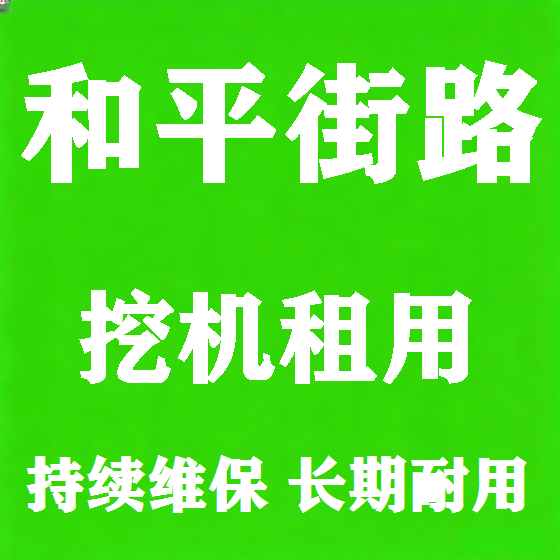 北京和平街路挖机租赁图