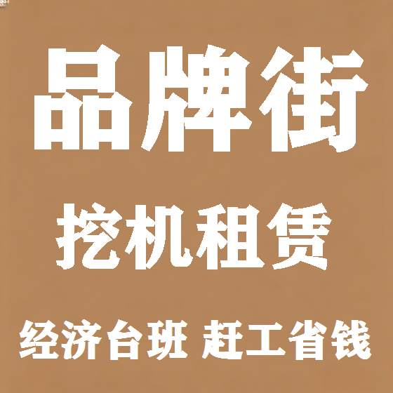 北京品牌街挖机租赁图