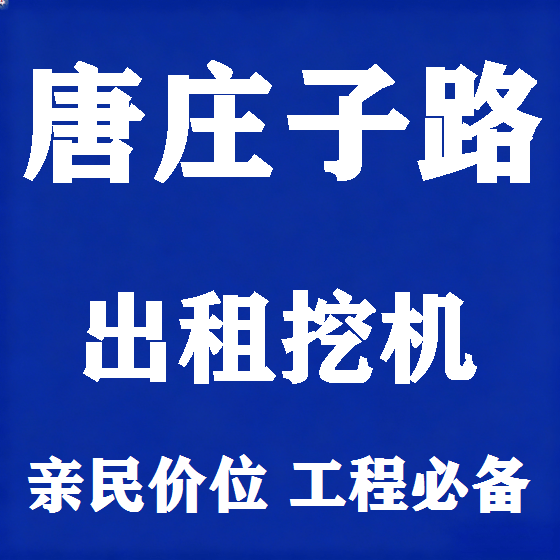北京唐庄子路挖机租赁图