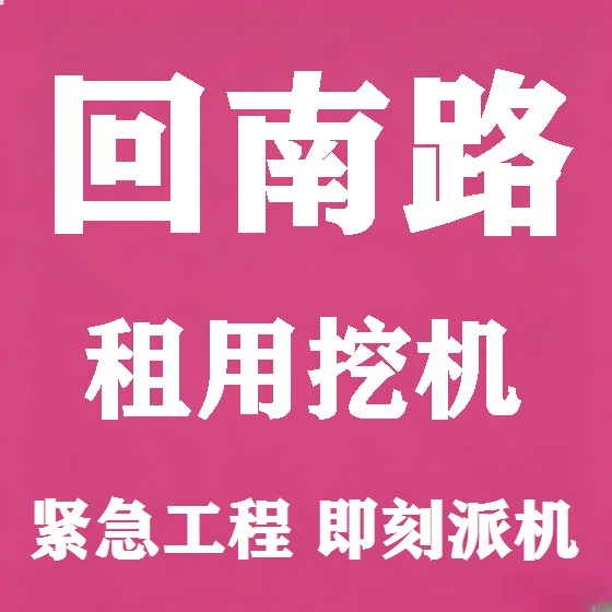 北京回南路挖机租赁图