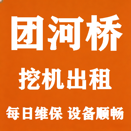 北京团河桥挖机租赁图