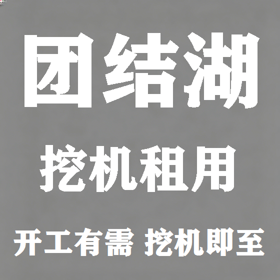 北京团结湖挖机租赁图