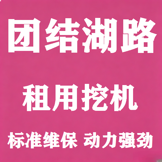 北京团结湖路挖机租赁图