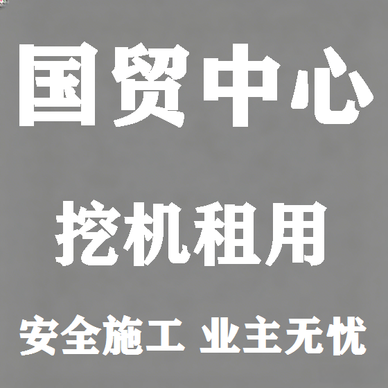 北京国贸中心挖机租赁图