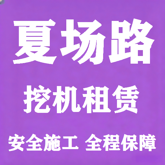北京夏场路挖机租赁图