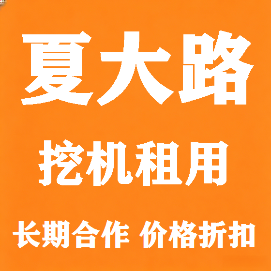 北京夏大路挖机租赁图
