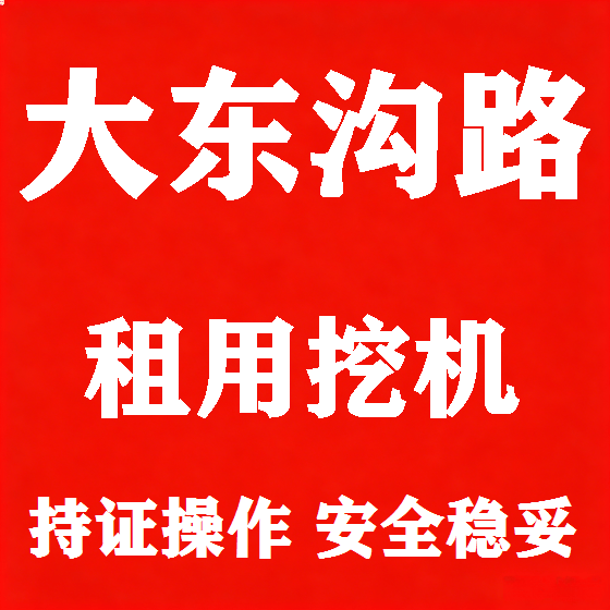 北京大东沟路挖机租赁图
