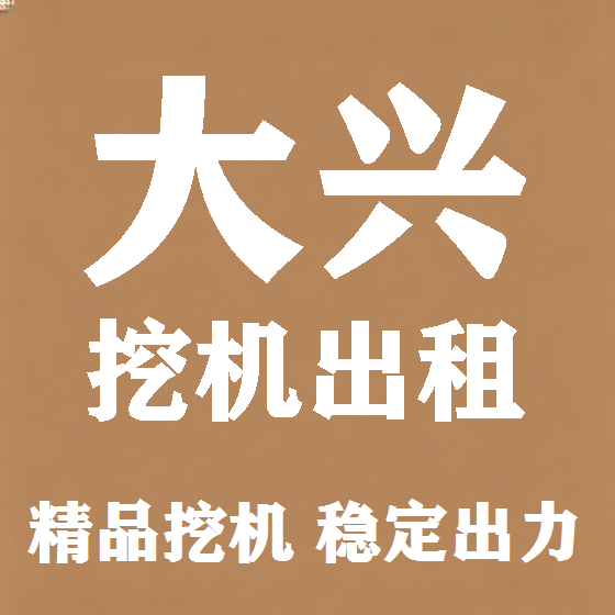 北京大兴挖机租赁图