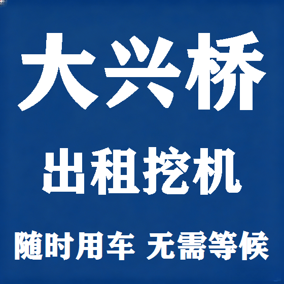 北京大兴桥挖机租赁图