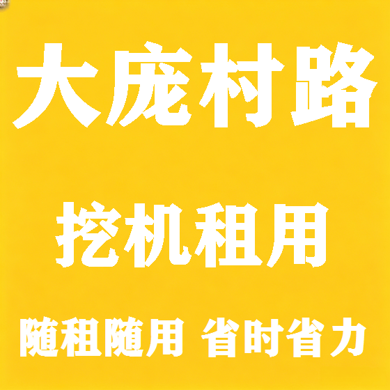 北京大庞村路挖机租赁图