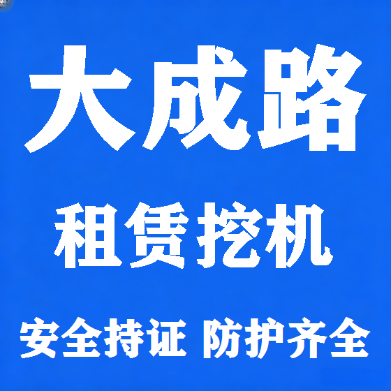 北京大成路挖机租赁图