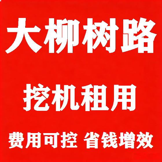 北京大柳树路挖机租赁图
