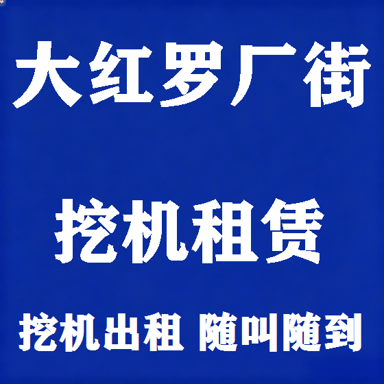 北京大红罗厂街挖机租赁图