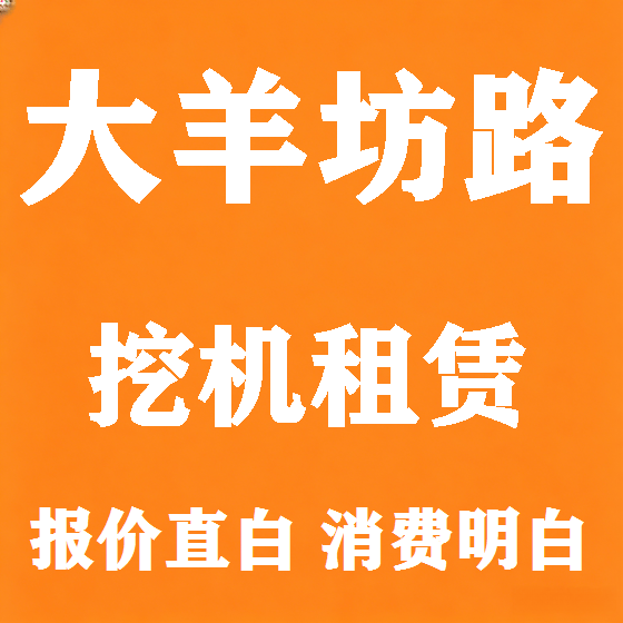 北京大羊坊路挖机租赁图