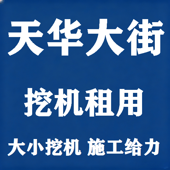 北京天华大街挖机租赁图