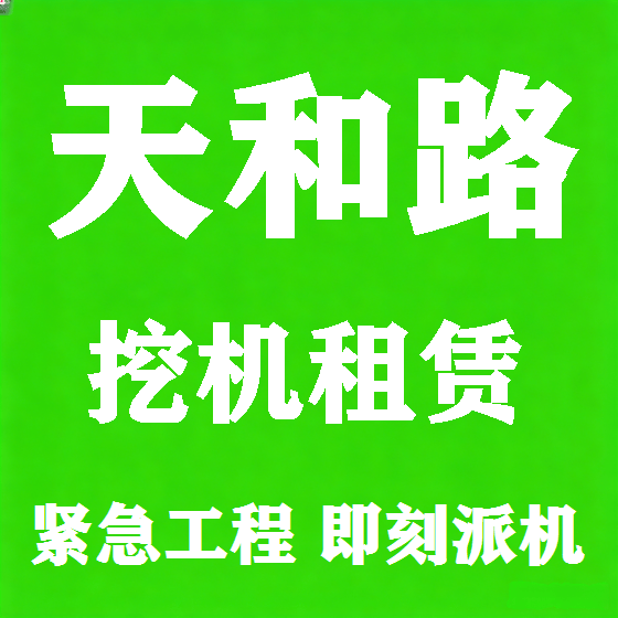 北京天和路挖机租赁图