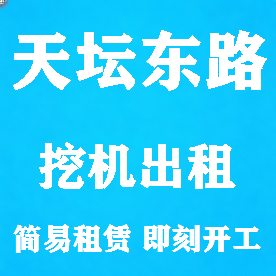 北京天坛东路挖机租赁图