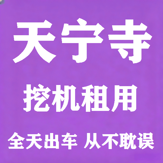 北京天宁寺挖机租赁图