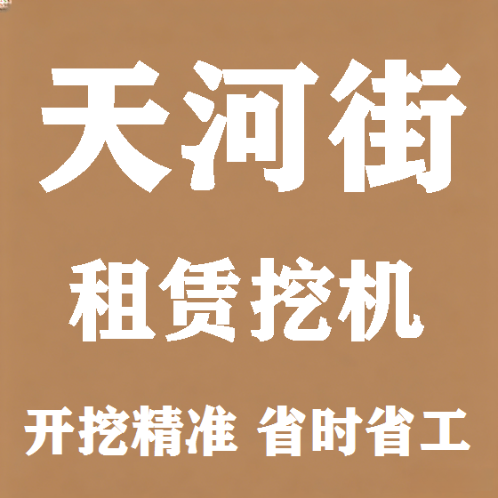 北京天河街挖机租赁图