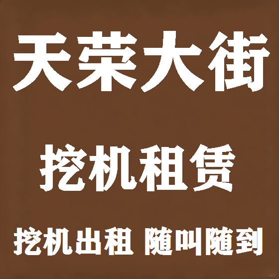 北京天荣大街挖机租赁图