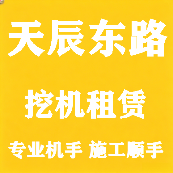 北京天辰东路挖机租赁图