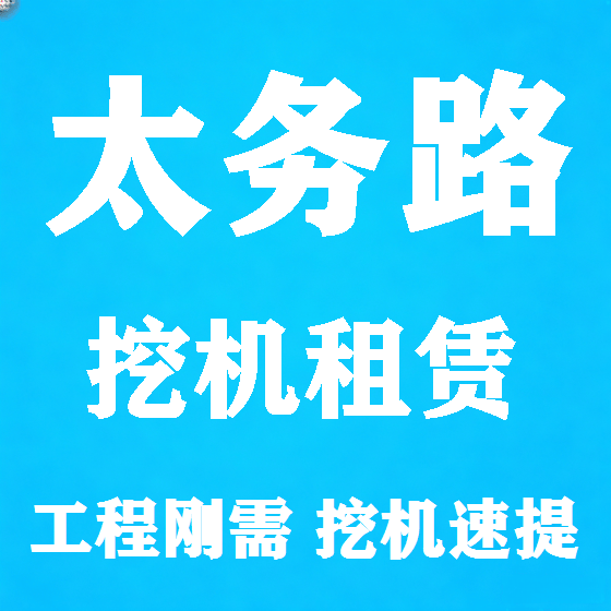 北京太务路挖机租赁图