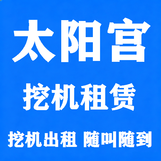 北京太阳宫挖机租赁图