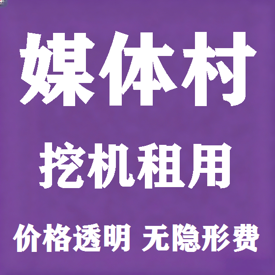 北京媒体村挖机租赁图