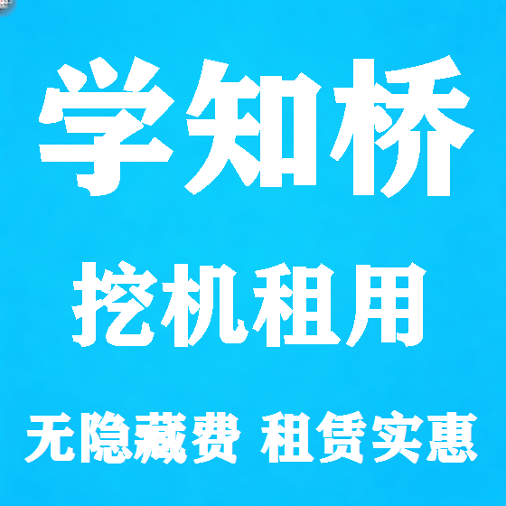 北京学知桥挖机租赁图