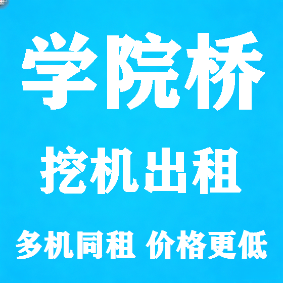 北京学院桥挖机租赁图