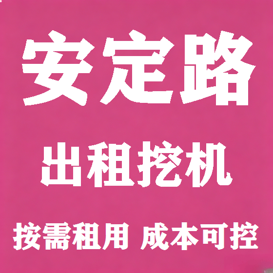 北京安定路挖机租赁图