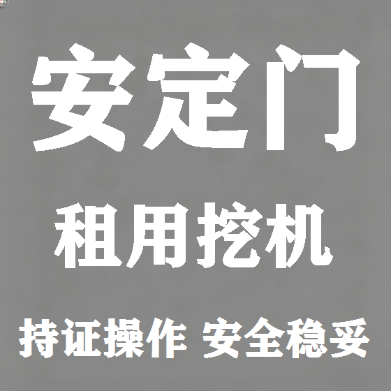 北京安定门挖机租赁图