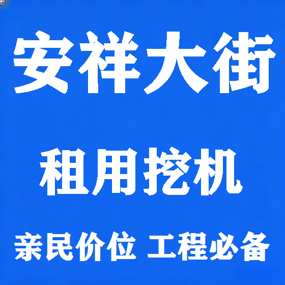 北京安祥大街挖机租赁图