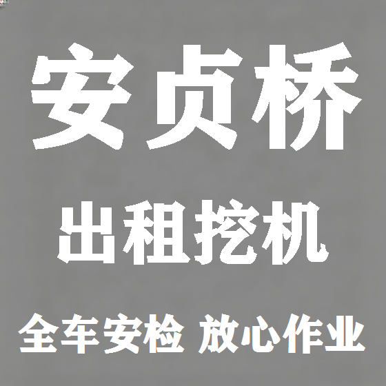 北京安贞桥挖机租赁图