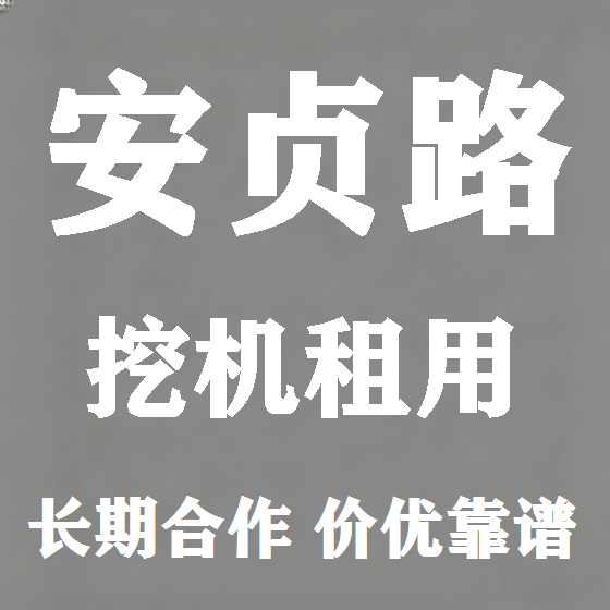 北京安贞路挖机租赁图