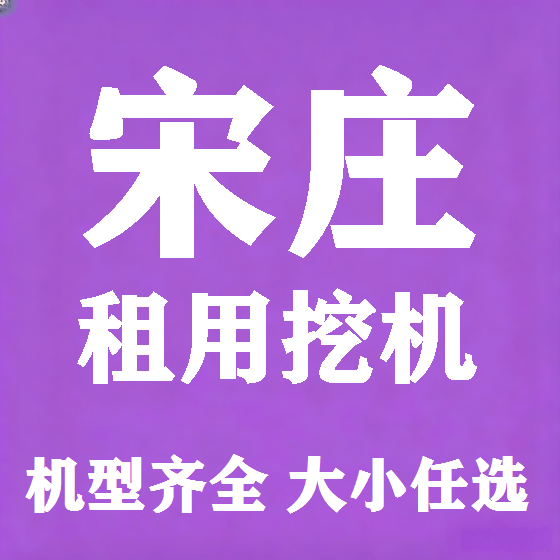 北京宋庄挖机租赁图