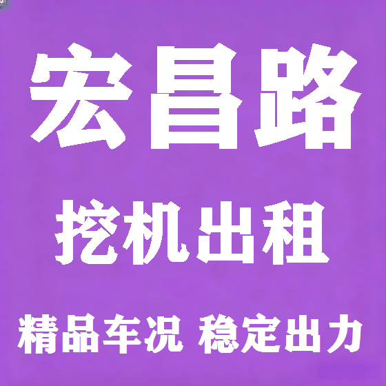 北京宏昌路挖机租赁图