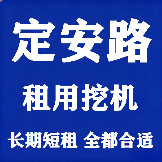 北京定安路挖机租赁图
