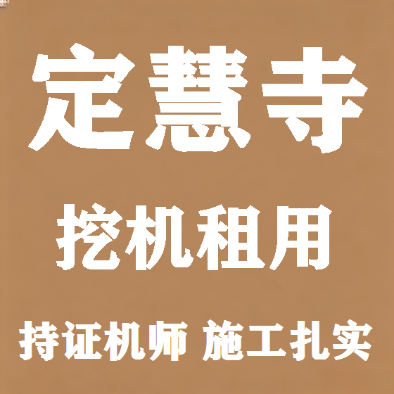 北京定慧寺挖机租赁图