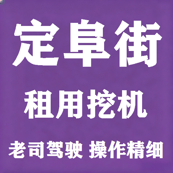 北京定阜街挖机租赁图