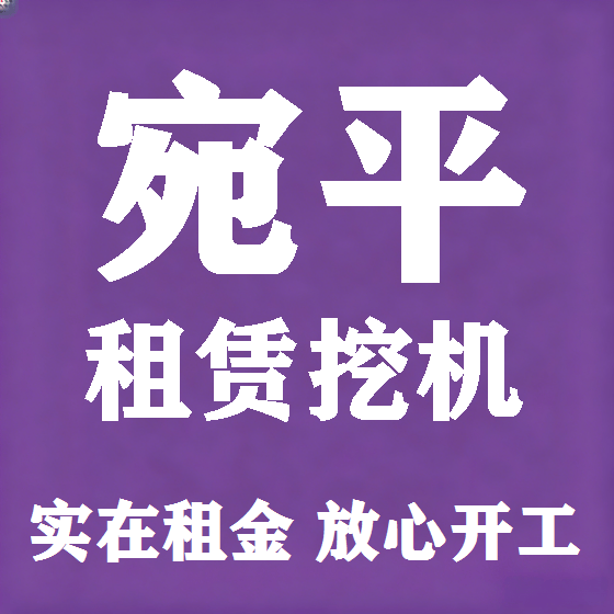 北京宛平挖机租赁图