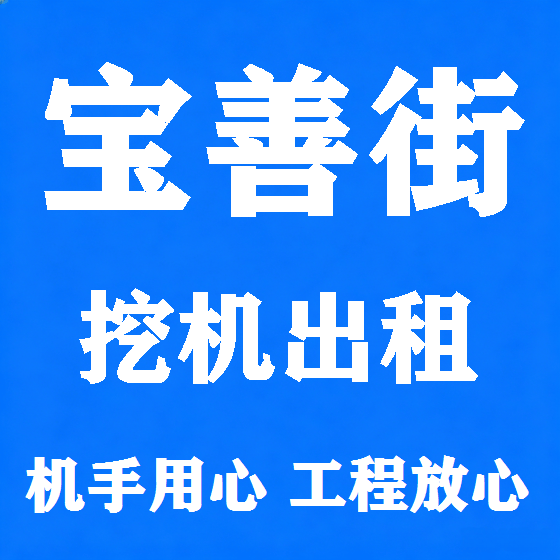 北京宝善街挖机租赁图