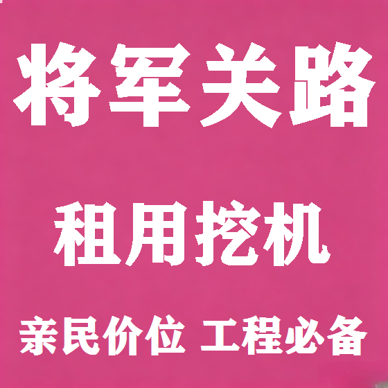 北京将军关路挖机租赁图