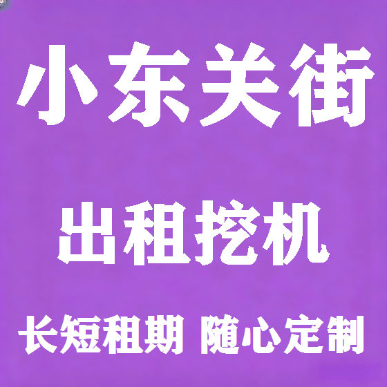 北京小东关街挖机租赁图