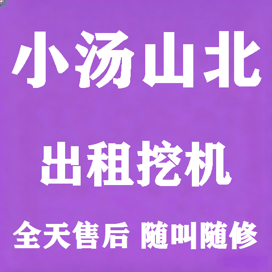 北京小汤山北挖机租赁图