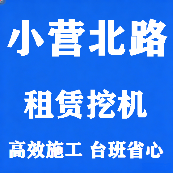 北京小营北路挖机租赁图