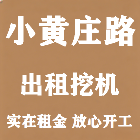 北京小黄庄路挖机租赁图