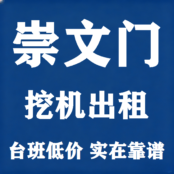 北京崇文门挖机租赁图