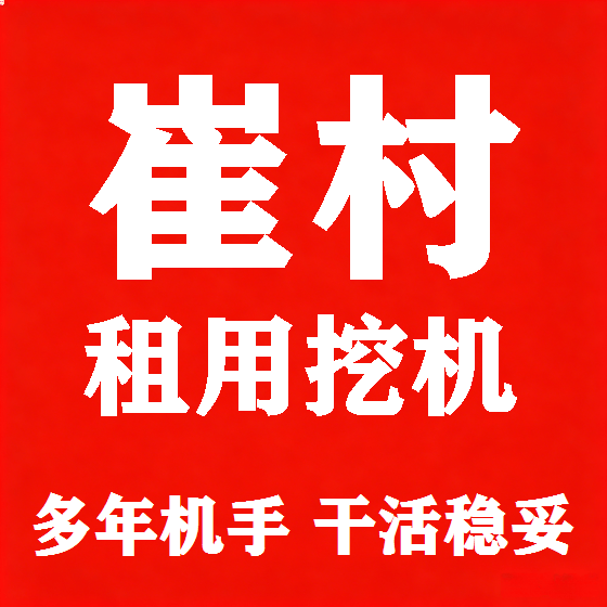 北京崔村挖机租赁图